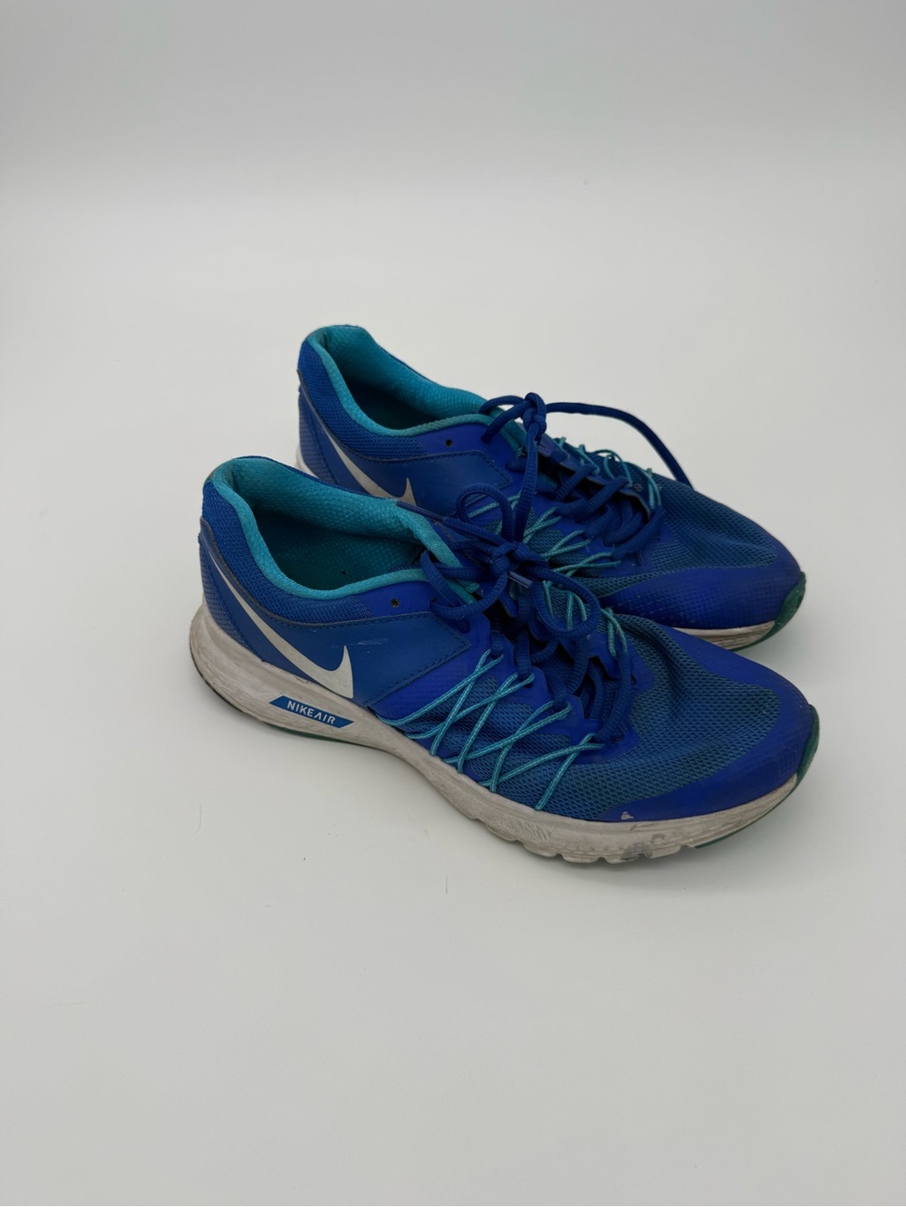 Nike Women’s Teal and Royal Blue Running Shoes